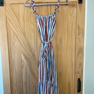 Colorful Striped High-Low Dress- Worn Once